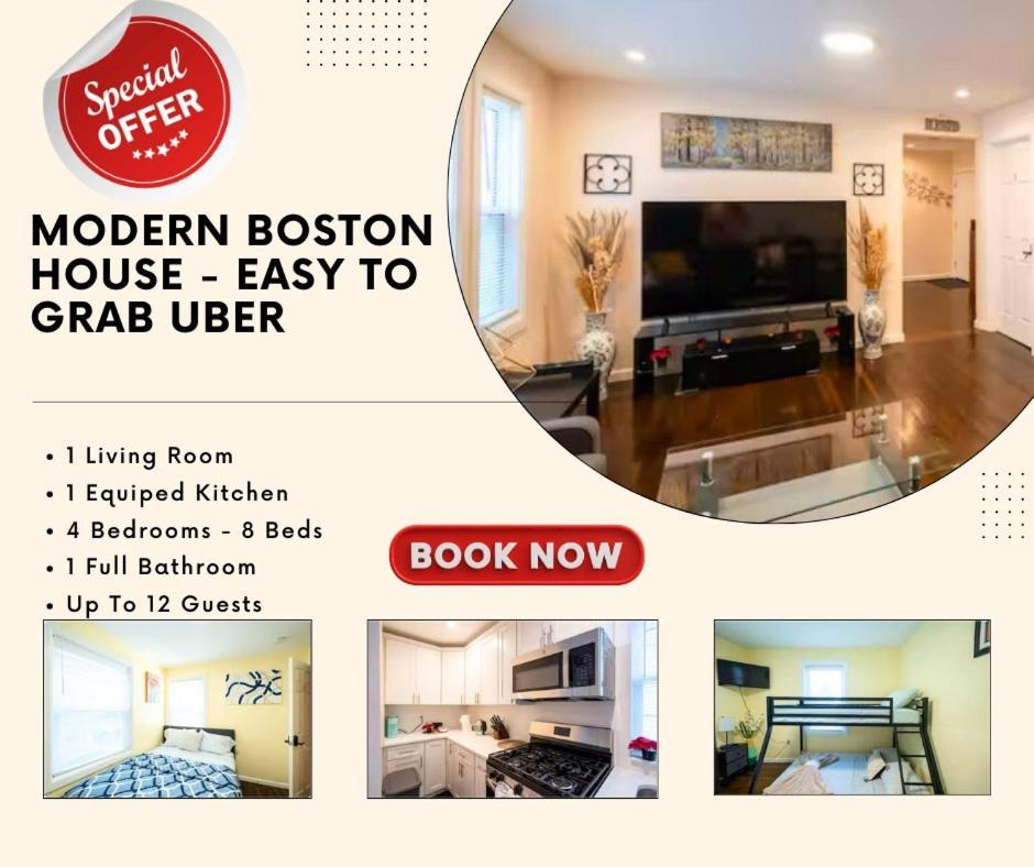 30-1 4Br Boston - Comfortable Apt Near Mbta エクステリア 写真
